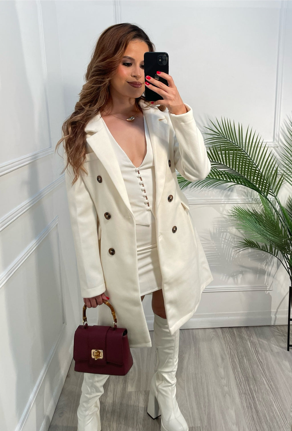 Gabardina ivory