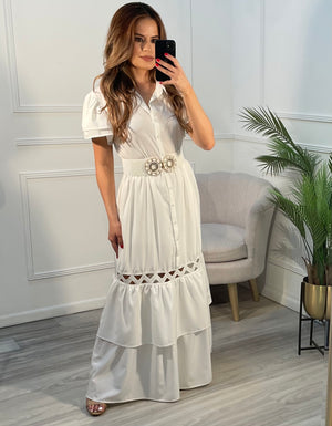 Vestido blanco corte A